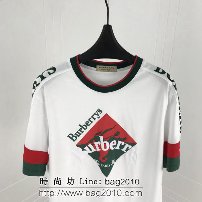 BURBERRY巴寶莉 專櫃同步 最新拼色系列 19SS早春新款 短袖 男女同款 ydi1985